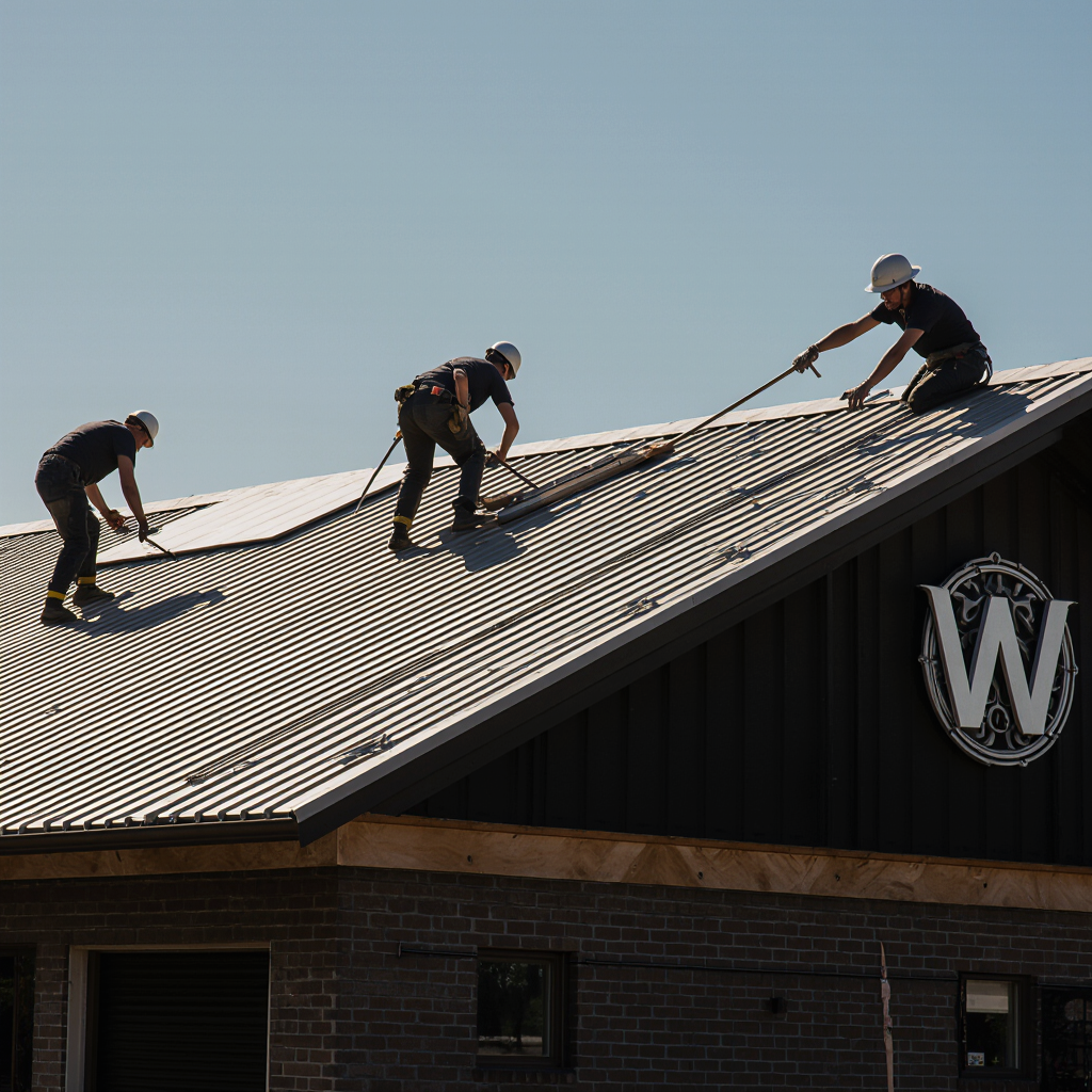 Metal roofing installation (per square foot)