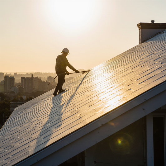 Installation of a single-ply TPO roofing system